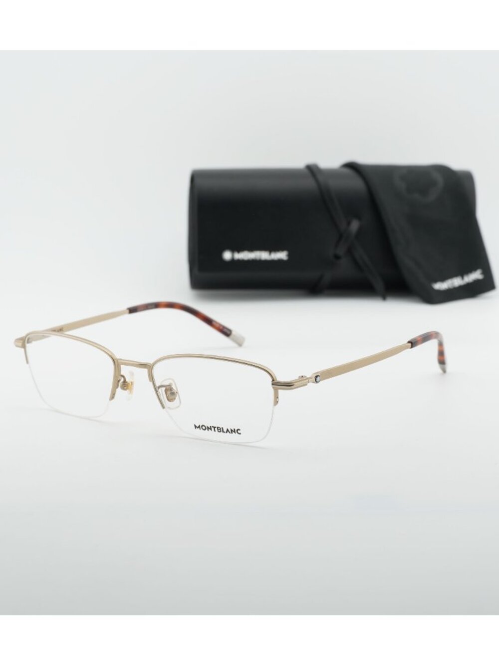 Montblanc MB0133O 003 Rectangle Eyeglasses 54mm – Gold